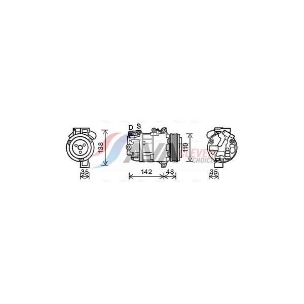 Kompressor, klimatanläggning 12V Ava quality cooling BWAK390 AVA QUALITY COOLING Kompressor, klimatanläggning 12V Ava quality cooling BWAK390 AVA QUALITY COOLING