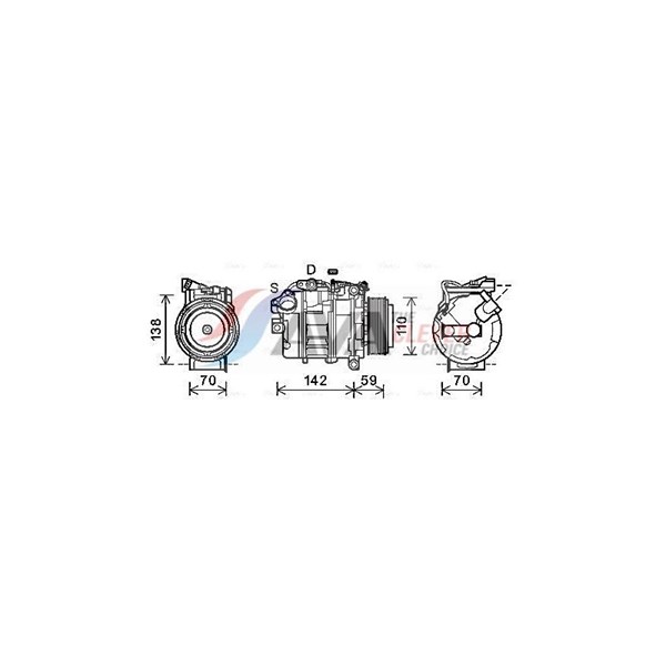 Kompressor, klimatanläggning 12V Ava quality cooling BWAK418 AVA QUALITY COOLING Kompressor, klimatanläggning 12V Ava quality cooling BWAK418 AVA QUALITY COOLING