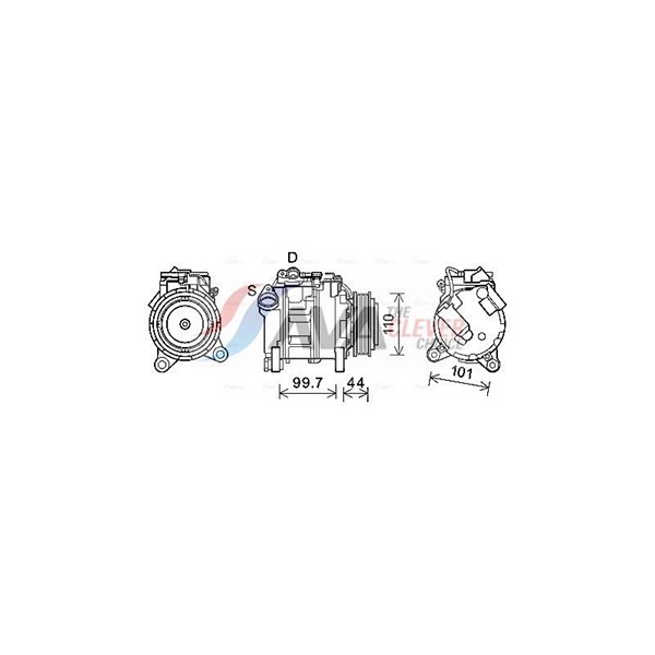 Kompressor, klimatanläggning Ava quality cooling BWAK493 AVA QUALITY COOLING