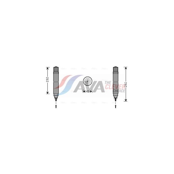Torkfilter Ava quality cooling BWD078 AVA QUALITY COOLING Torkfilter Ava quality cooling BWD078 AVA QUALITY COOLING