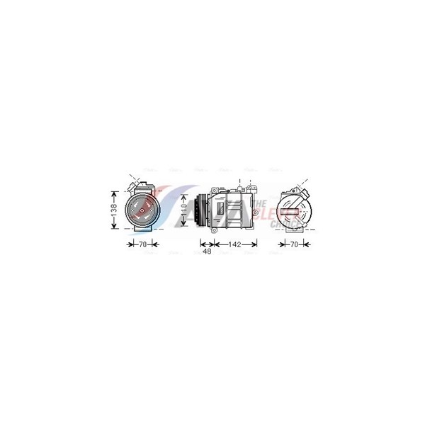 Kompressor, klimatanläggning Ava quality cooling BWK015 AVA QUALITY COOLING