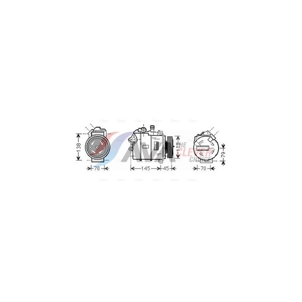 Kompressor, klimatanläggning Ava quality cooling BWK383 AVA QUALITY COOLING Kompressor, klimatanläggning Ava quality cooling BWK383 AVA QUALITY COOLING