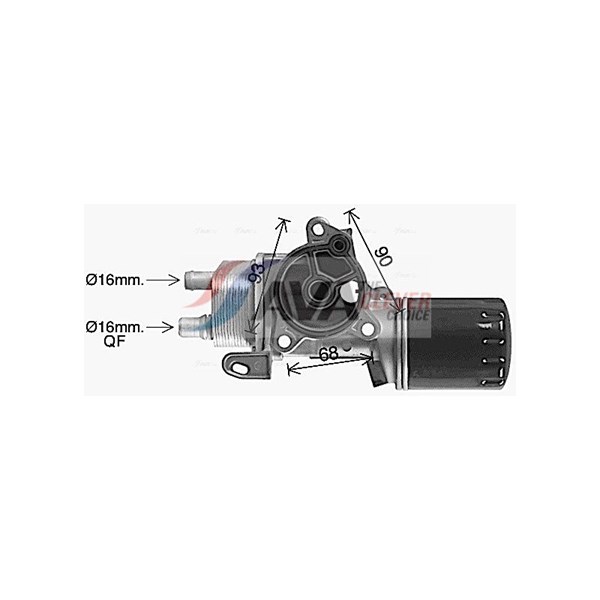 Oljekylare, motor