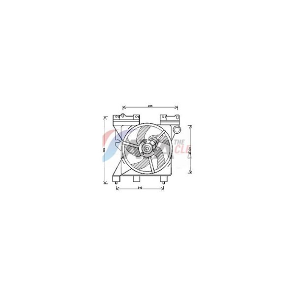 Fläkt, kylare 12V Ava quality cooling CN7547 AVA QUALITY COOLING