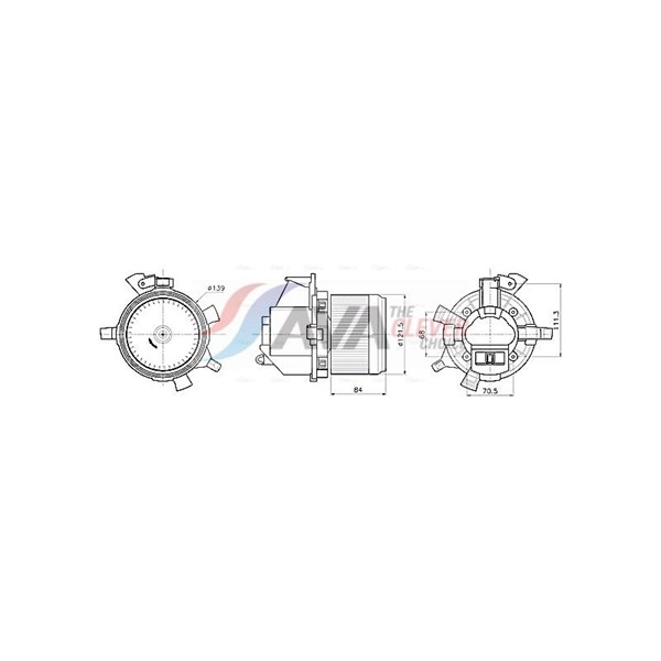 Kupéfläkt 12V Ava quality cooling CN8342 AVA QUALITY COOLING