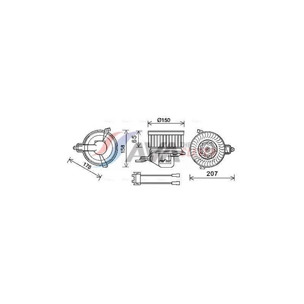 Kupéfläkt 12V Ava quality cooling CN8511 AVA QUALITY COOLING Kupéfläkt 12V Ava quality cooling CN8511 AVA QUALITY COOLING