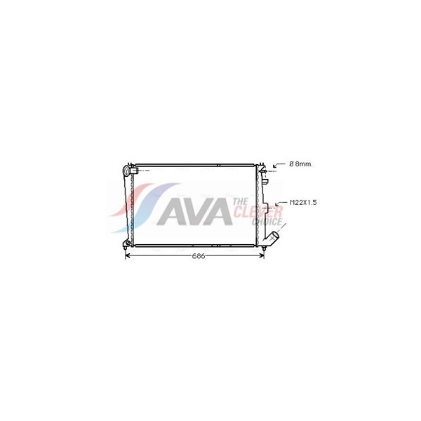 Kylare, motorkylning Ava quality cooling CNA2066 AVA QUALITY COOLING