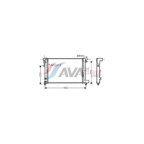 Kylare, motorkylning Ava quality cooling CNA2120 AVA QUALITY COOLING Kylare, motorkylning Ava quality cooling CNA2120 AVA QUALITY COOLING