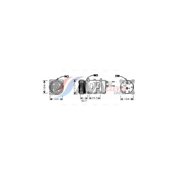Kompressor, klimatanläggning 12V Ava quality cooling CNAK222 AVA QUALITY COOLING Kompressor, klimatanläggning 12V Ava quality cooling CNAK222 AVA QUALITY COOLING