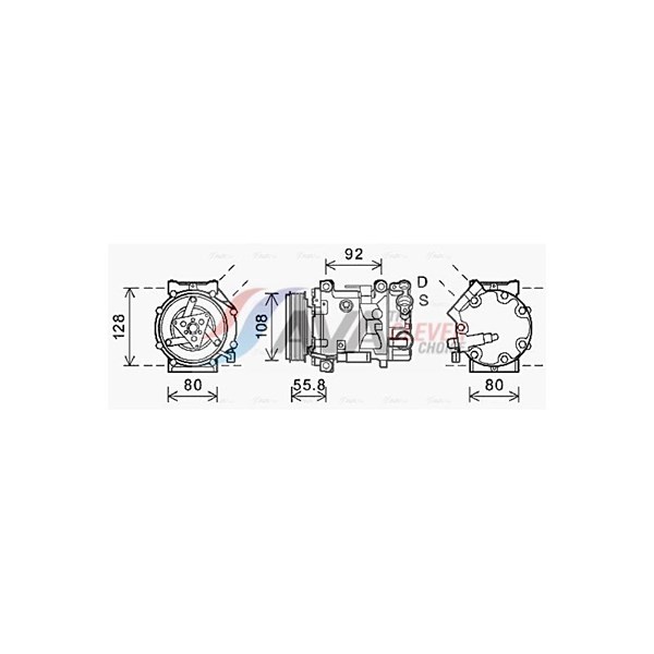 Kompressor, klimatanläggning 12V Ava quality cooling CNAK282 AVA QUALITY COOLING Kompressor, klimatanläggning 12V Ava quality cooling CNAK282 AVA QUALITY COOLING