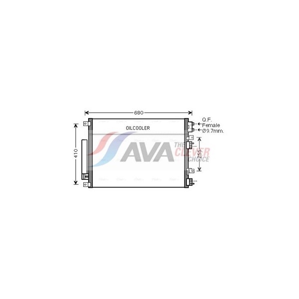 Kondensor, klimatanläggning Ava quality cooling CR5093D AVA QUALITY COOLING Kondensor, klimatanläggning Ava quality cooling CR5093D AVA QUALITY COOLING
