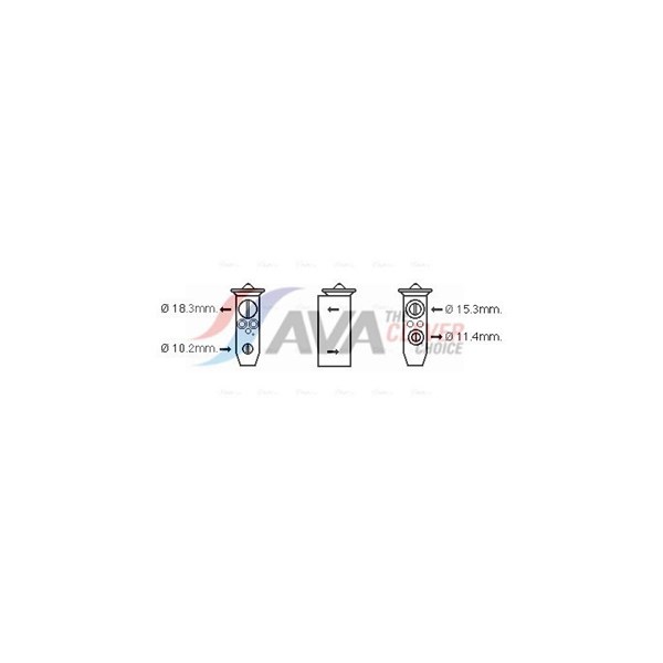 Expansionsventil, klimatanläggning Ava quality cooling DN1359 AVA QUALITY COOLING