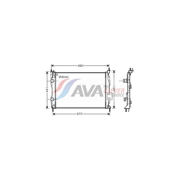 Kylare, motorkylning Ava quality cooling DN2413 AVA QUALITY COOLING