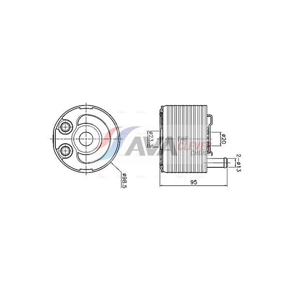 Oljekylare, motor Ava quality cooling DN3483 AVA QUALITY COOLING
