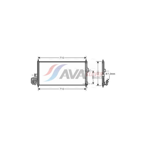 Kondensor, klimatanläggning Ava quality cooling DN5201 AVA QUALITY COOLING Kondensor, klimatanläggning Ava quality cooling DN5201 AVA QUALITY COOLING