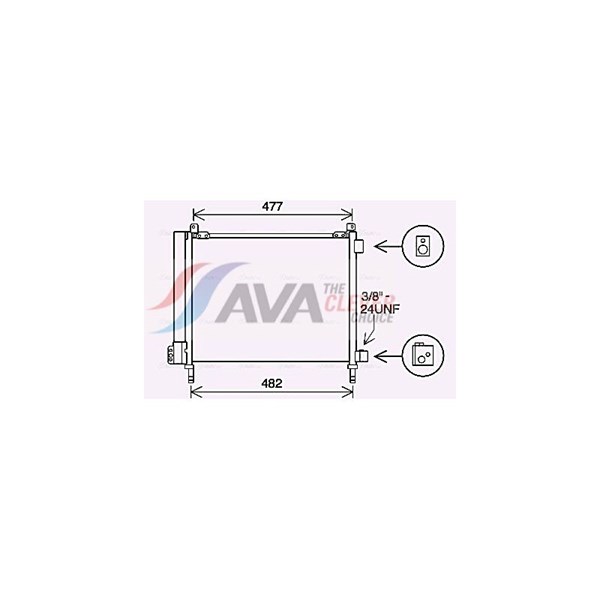 Kondensor, klimatanläggning Ava quality cooling DN5433D AVA QUALITY COOLING Kondensor, klimatanläggning Ava quality cooling DN5433D AVA QUALITY COOLING