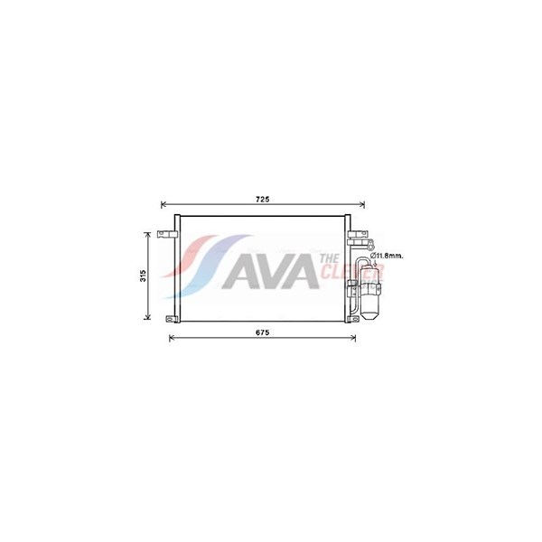 Kondensor, klimatanläggning Ava quality cooling DW5137D AVA QUALITY COOLING