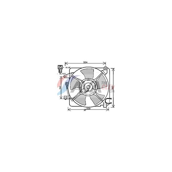 Fläkt, kylare Ava quality cooling DW7519 AVA QUALITY COOLING Fläkt, kylare Ava quality cooling DW7519 AVA QUALITY COOLING