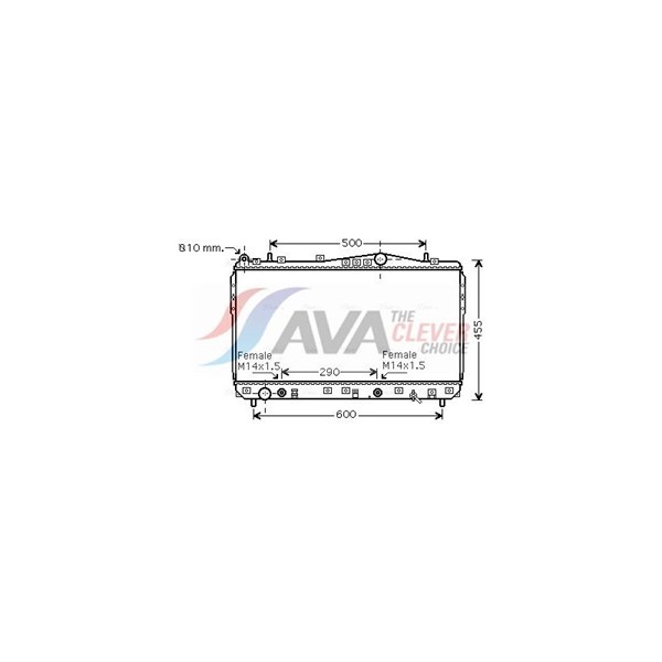 Kylare, motorkylning Ava quality cooling DWA2074 AVA QUALITY COOLING