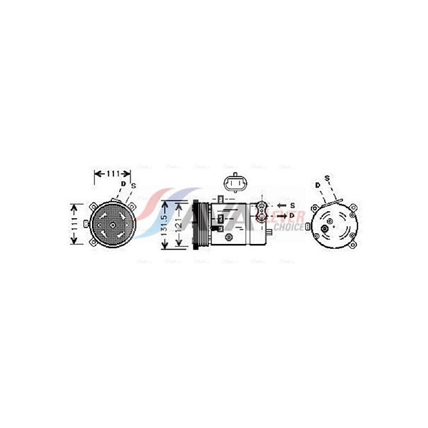 Kompressor, klimatanläggning Ava quality cooling DWAK038 AVA QUALITY COOLING Kompressor, klimatanläggning Ava quality cooling DWAK038 AVA QUALITY COOLING