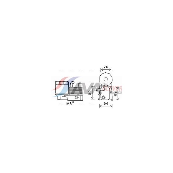 Oljekylare, motor
