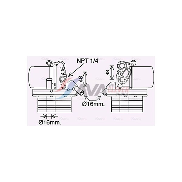 Oljekylare, motor