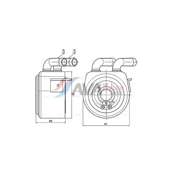 Oljekylare, motor