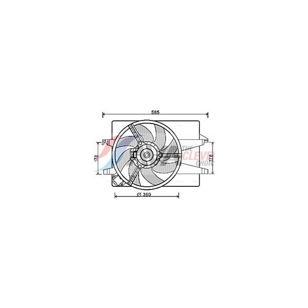Fläkt, kylare Ava quality cooling FD7553 AVA QUALITY COOLING