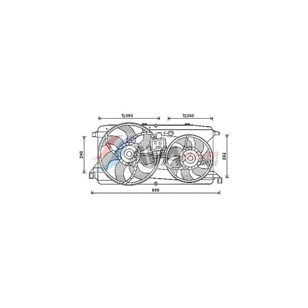 Fläkt, kylare Ava quality cooling FD7579 AVA QUALITY COOLING Fläkt, kylare Ava quality cooling FD7579 AVA QUALITY COOLING