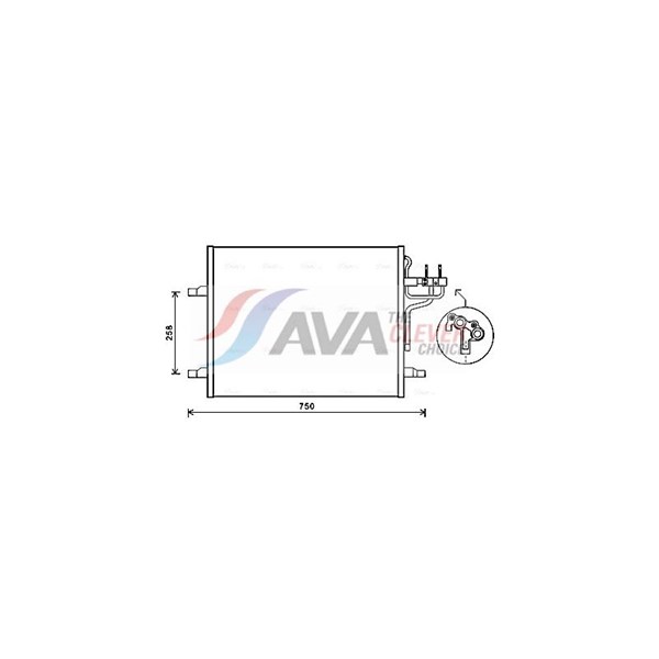 Kondensor, klimatanläggning Ava quality cooling FDA5483 AVA QUALITY COOLING Kondensor, klimatanläggning Ava quality cooling FDA5483 AVA QUALITY COOLING