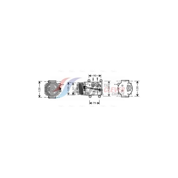 Kompressor, klimatanläggning 12V Ava quality cooling FDAK105 AVA QUALITY COOLING
