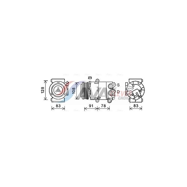 Kompressor, klimatanläggning 12V Ava quality cooling FDAK621 AVA QUALITY COOLING