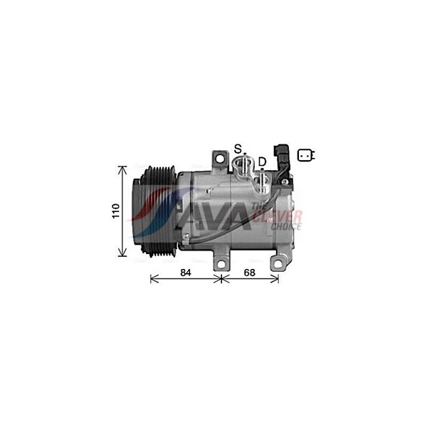 Kompressor, klimatanläggning 12V Ava quality cooling FDAK682 AVA QUALITY COOLING Kompressor, klimatanläggning 12V Ava quality cooling FDAK682 AVA QUALITY COOLING