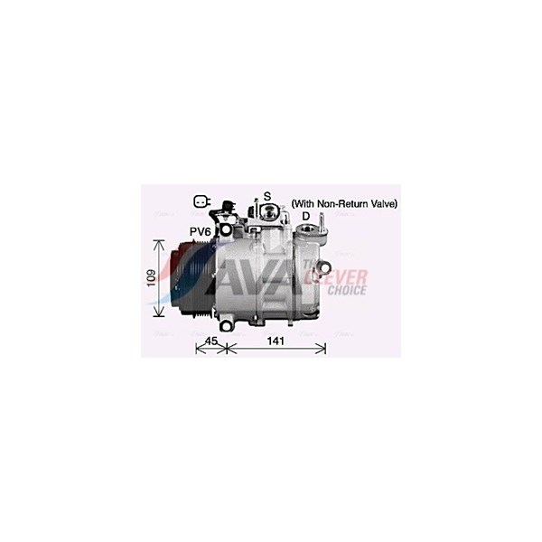 Kompressor, klimatanläggning 12V Ava quality cooling FDAK692 AVA QUALITY COOLING Kompressor, klimatanläggning 12V Ava quality cooling FDAK692 AVA QUALITY COOLING