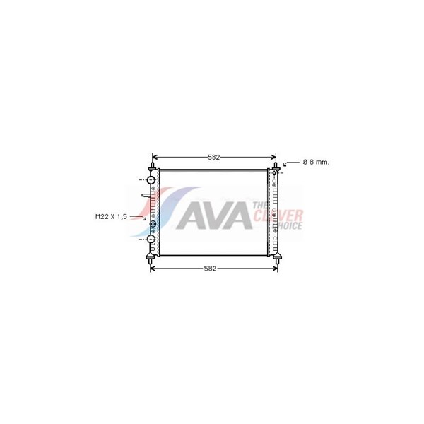 Kylare, motorkylning Ava quality cooling FT2162 AVA QUALITY COOLING