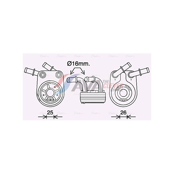 Oljekylare, motor