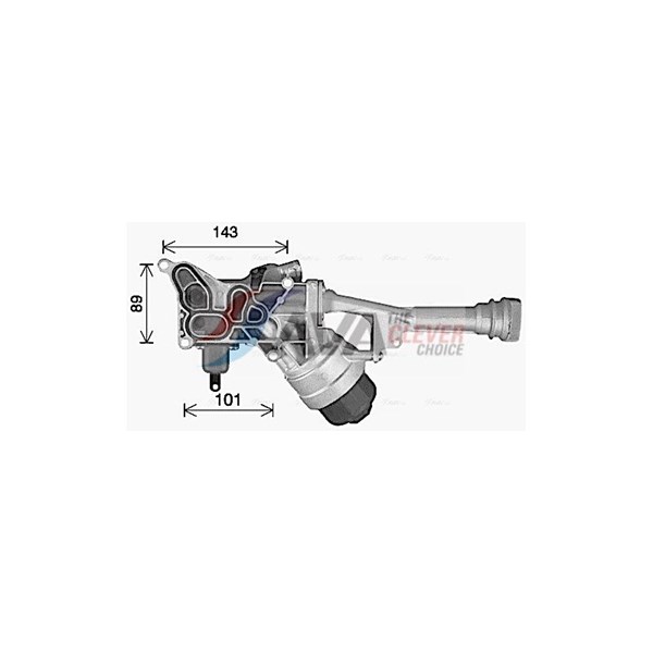 Oljekylare, motor