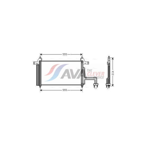 Kondensor, klimatanläggning Ava quality cooling FT5253D AVA QUALITY COOLING