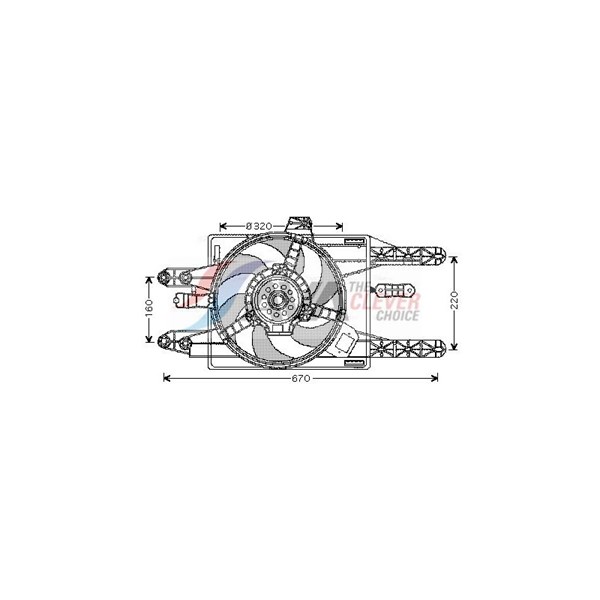 Fläkt, kylare Ava quality cooling FT7549 AVA QUALITY COOLING Fläkt, kylare Ava quality cooling FT7549 AVA QUALITY COOLING