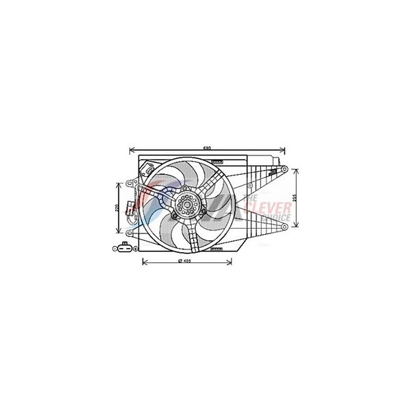 Fläkt, kylare Ava quality cooling FT7566 AVA QUALITY COOLING