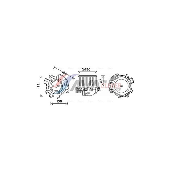 Kupéfläkt 12V Ava quality cooling FT8444 AVA QUALITY COOLING Kupéfläkt 12V Ava quality cooling FT8444 AVA QUALITY COOLING