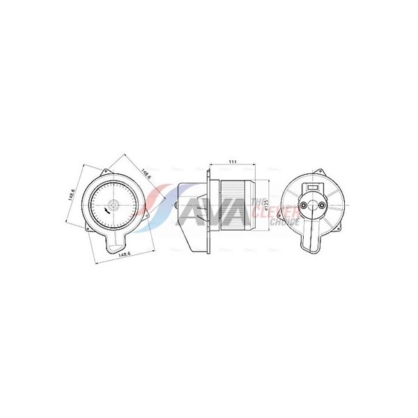 Kupéfläkt 12V Ava quality cooling FT8489 AVA QUALITY COOLING Kupéfläkt 12V Ava quality cooling FT8489 AVA QUALITY COOLING