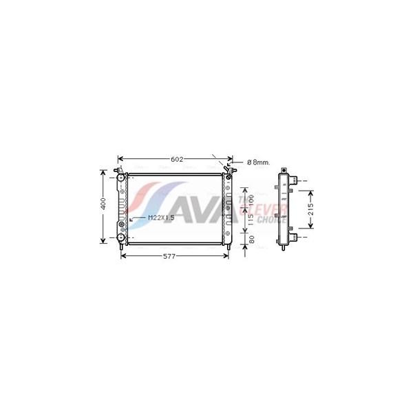 Kylare, motorkylning Ava quality cooling FTA2232 AVA QUALITY COOLING