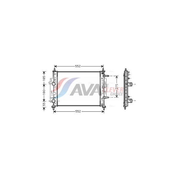 Kylare, motorkylning Ava quality cooling FTA2260 AVA QUALITY COOLING