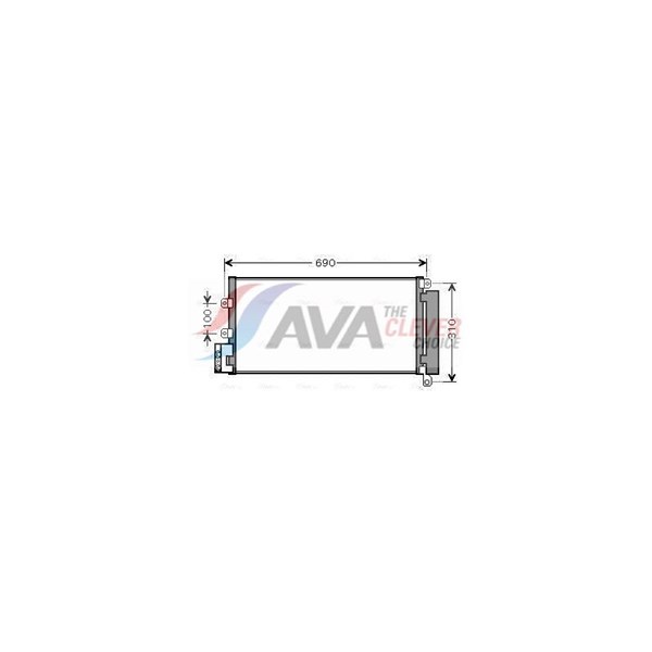 Kondensor, klimatanläggning Ava quality cooling FTA5356D AVA QUALITY COOLING Kondensor, klimatanläggning Ava quality cooling FTA5356D AVA QUALITY COOLING