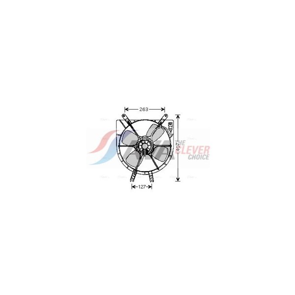 Fläkt, kylare 12V Ava quality cooling HD7505 AVA QUALITY COOLING