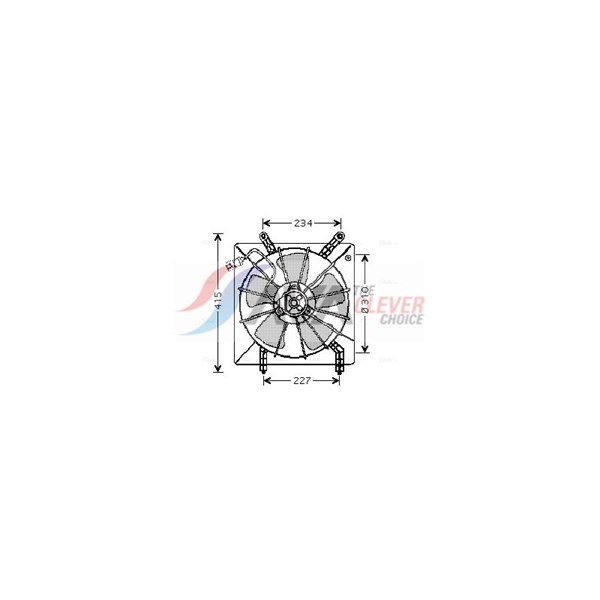 Fläkt, kylare 12V Ava quality cooling HD7510 AVA QUALITY COOLING