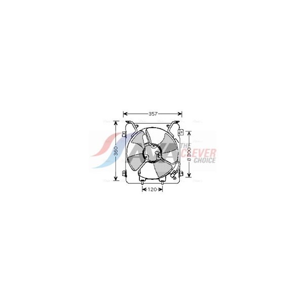 Fläkt, kylare 12V Ava quality cooling HD7523 AVA QUALITY COOLING