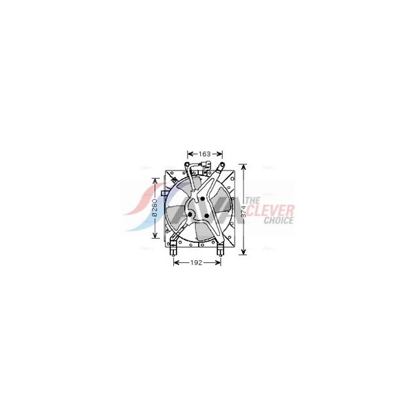 Fläkt, kylare 12V Ava quality cooling HD7524 AVA QUALITY COOLING