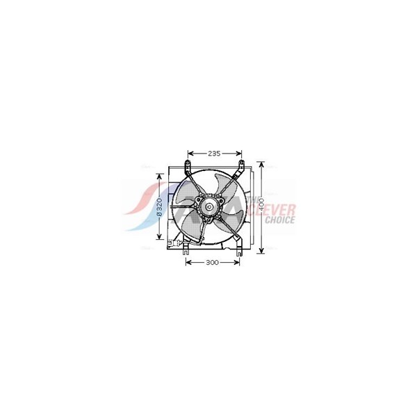 Fläkt, kylare 12V Ava quality cooling HD7530 AVA QUALITY COOLING